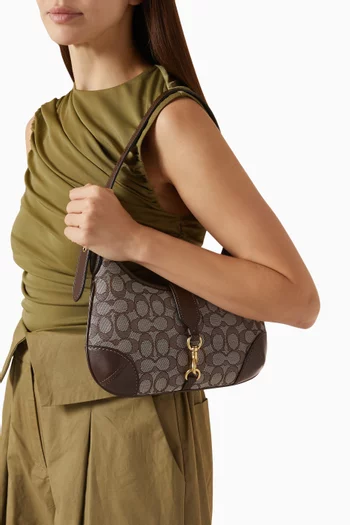 Hamptons Hobo Bag in Signature Jacquard