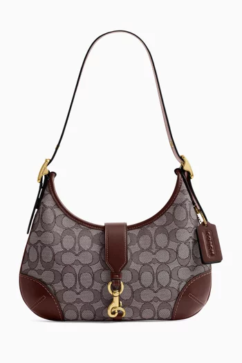 Hamptons Hobo Bag in Signature Jacquard