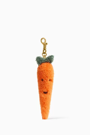 Carroty Carrot Plushie Bag Charm in Shearling