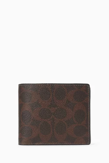 3-in-1 Wallet in Signature Canvas