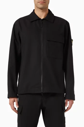 Overshirt in Panama Cotton