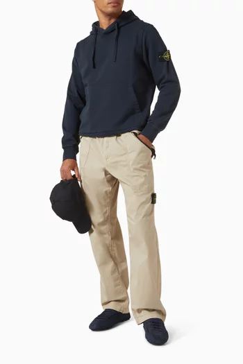 كنزة بغطاء رأس صوف قطني عضوي