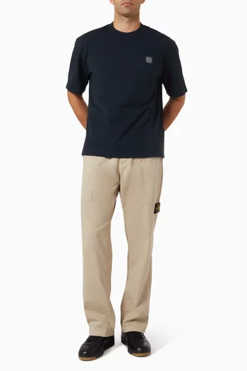 تي شيرت بشعار الماركة قطن جيرسيه