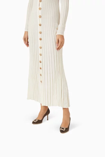 حذاء كلاسيك هانجيسي بحلية بتصميم إبزيم وكعب 70 مم ستان