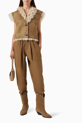 بنطال سيليا بخصر مرتفع