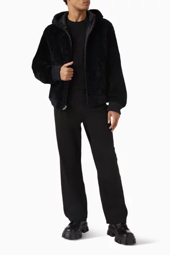 جاكيت نوفل بوجهين فرو