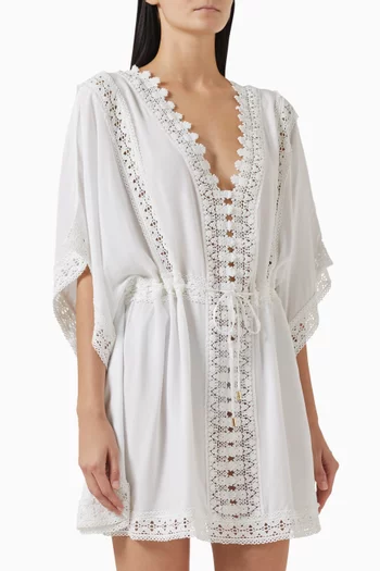Evin Embroidered Kaftan in Viscose