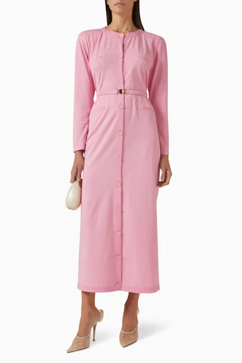 فستان بتصميم كارديغان بحزام