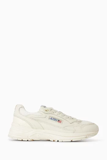 Hyperway Low Sneakers in Leather & Mesh