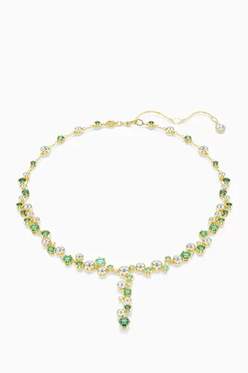 قلادة كونستيلا على شكل حرف Y معدن مطلي بلون ذهبي