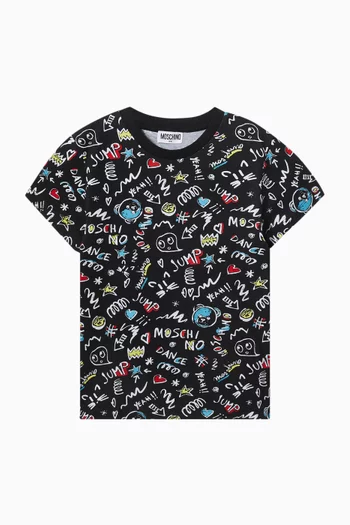 Doodle T-shirt in Cotton