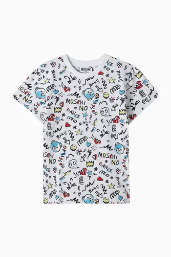 Doodle T-shirt in Cotton