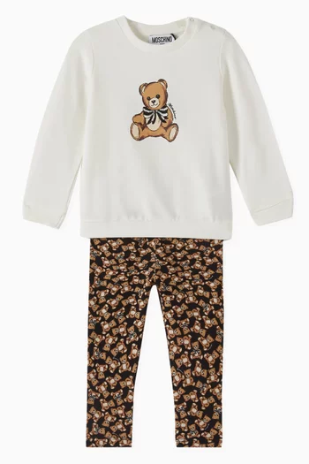 Teddy Bear Leggings in Stretchy Cotton