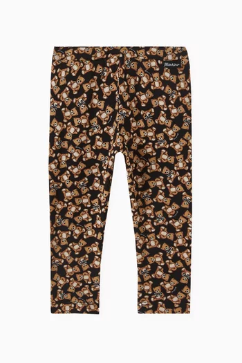 Teddy Bear Leggings in Stretchy Cotton