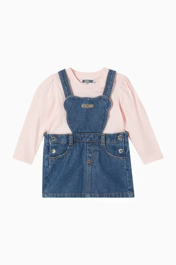 Logo Dungaree Co-ord Set