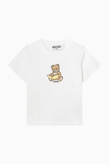 Reading Bear T-shirt in Cotton
