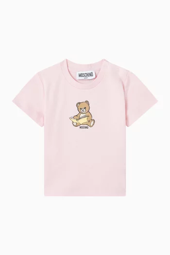Reading Bear T-shirt in Cotton