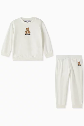 2-set Tracksuit in Fleece Cotton