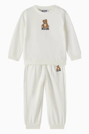 2-set Tracksuit in Fleece Cotton