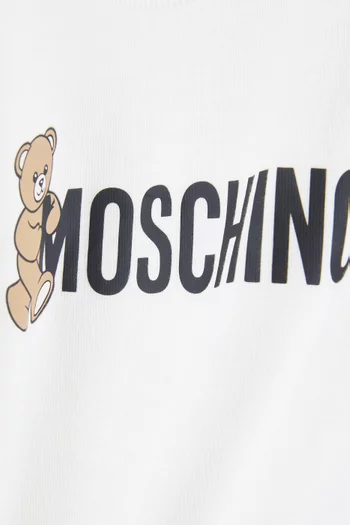 Bear Logo T-shirt in Cotton