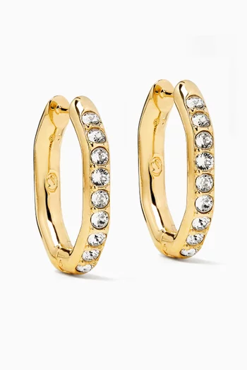 Dextera Hoop Earrings in Gold-plated Metal