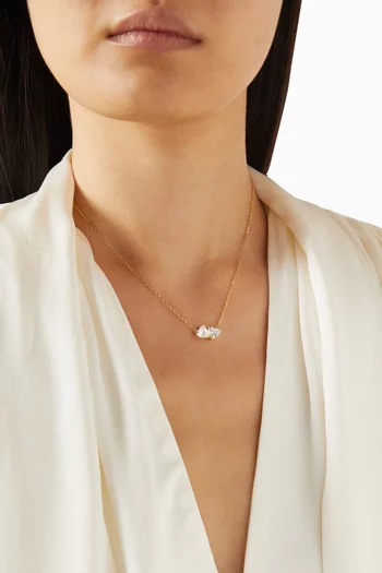 قلادة ميسميرا معدن بلون ذهبي