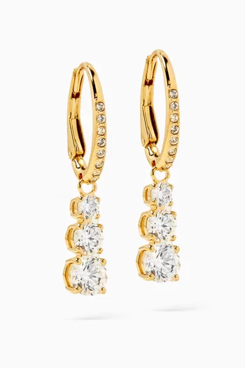 أقراط ستيلا اتراكت معدن مطلي بالذهب