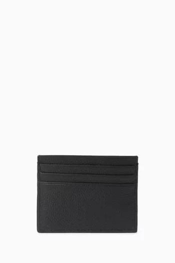 Foil Embossed Card Case in Leather