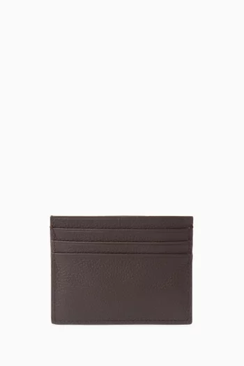 Foil Embossed Card Case in Leather
