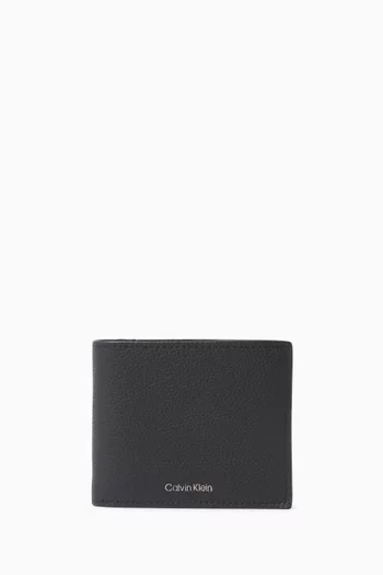 Foil Embossed Bifold Wallet in Leather