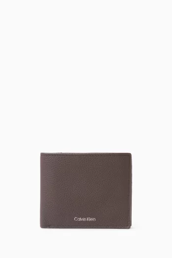 Foil Embossed Bifold Wallet in Leather