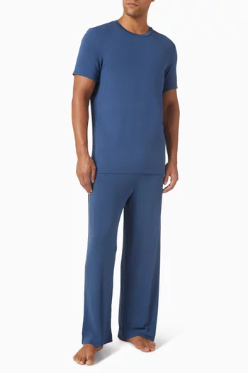 Crew Neck Sleep T-shirt in Modal-jersey