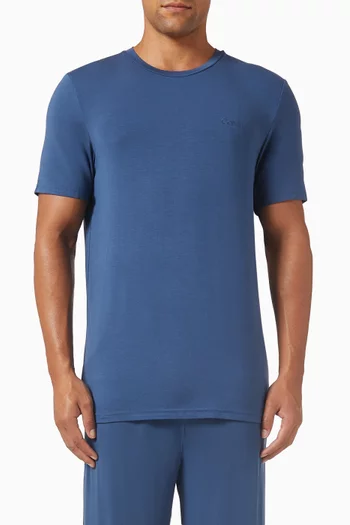 Crew Neck Sleep T-shirt in Modal-jersey