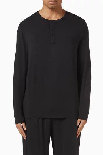 Pyjama Henley T-shirt in Ultra Soft Modal