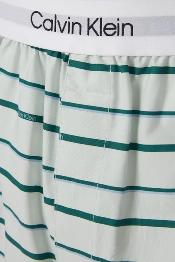 طقم بوكسر بشعار الماركة قطن مطاطي، 3 قطع