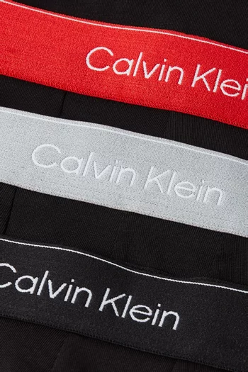 Icon Low-rise Trunks in Stretch-cotton, Set of 3