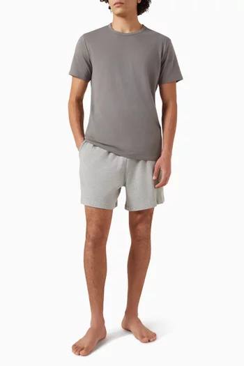 Crewneck in Cotton-microfiber, Set of 3