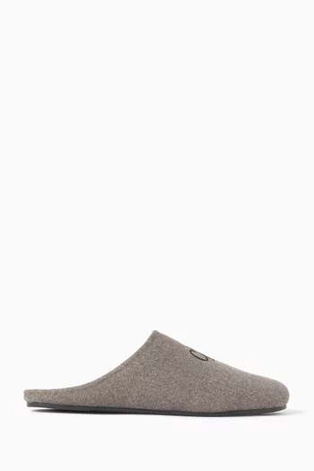Signature Logo Mule Slippers