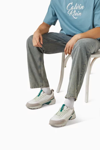 Hike Runner Sneakers in Nylon & Suede