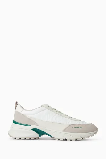 Hike Runner Sneakers in Nylon & Suede