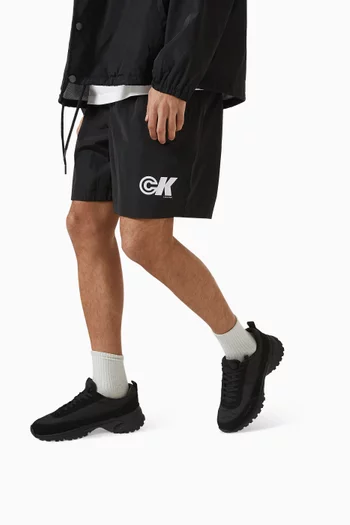 Hike Runner Sneakers in Nylon & Suede