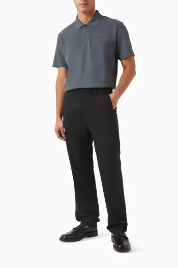 Polo Shirt in Cotton Blend Piqué