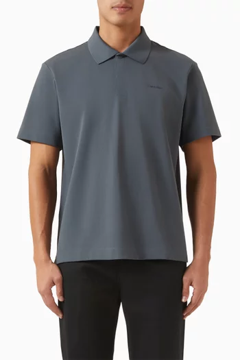 Polo Shirt in Cotton Blend Piqué