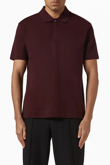 Luxe Polo Shirt in Cotton Interlock