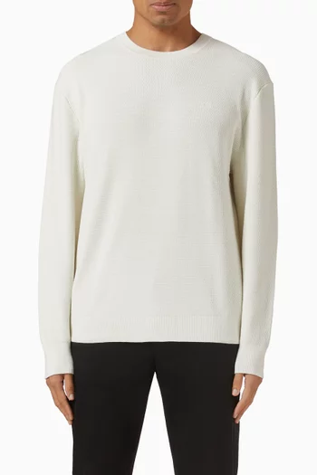 Textured Sweater in Cotton