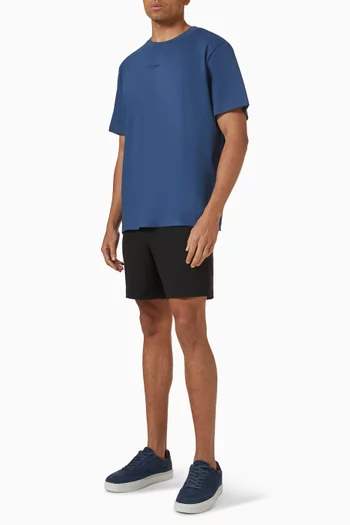 Nano Logo T-shirt in Stretch Cotton-piqué