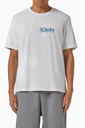 Cursive Logo T-shirt in Cotton-jersey