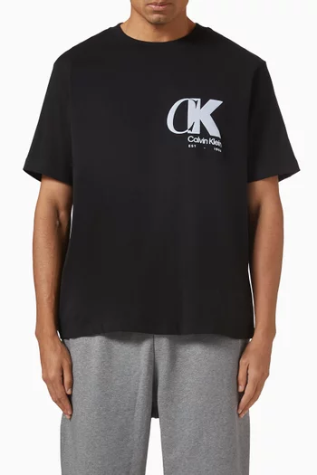 Overlap Logo T-shirt in Cotton-jersey