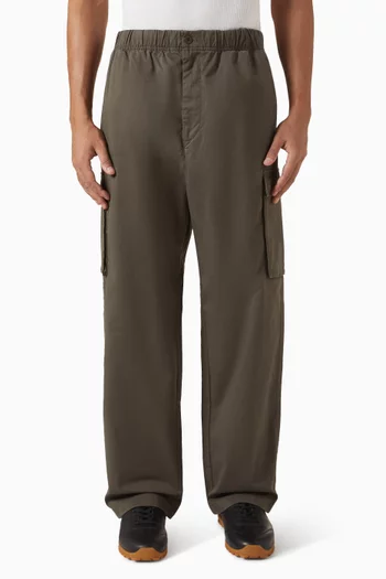 بنطال بتصميم سهل الارتداء وقصة ساق مستقيمة قطن