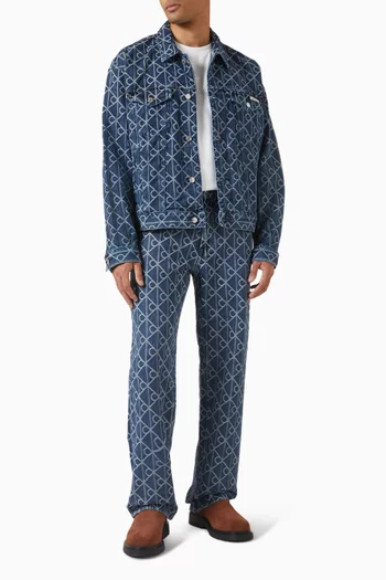 Allover Logo 90's Denim Jacket